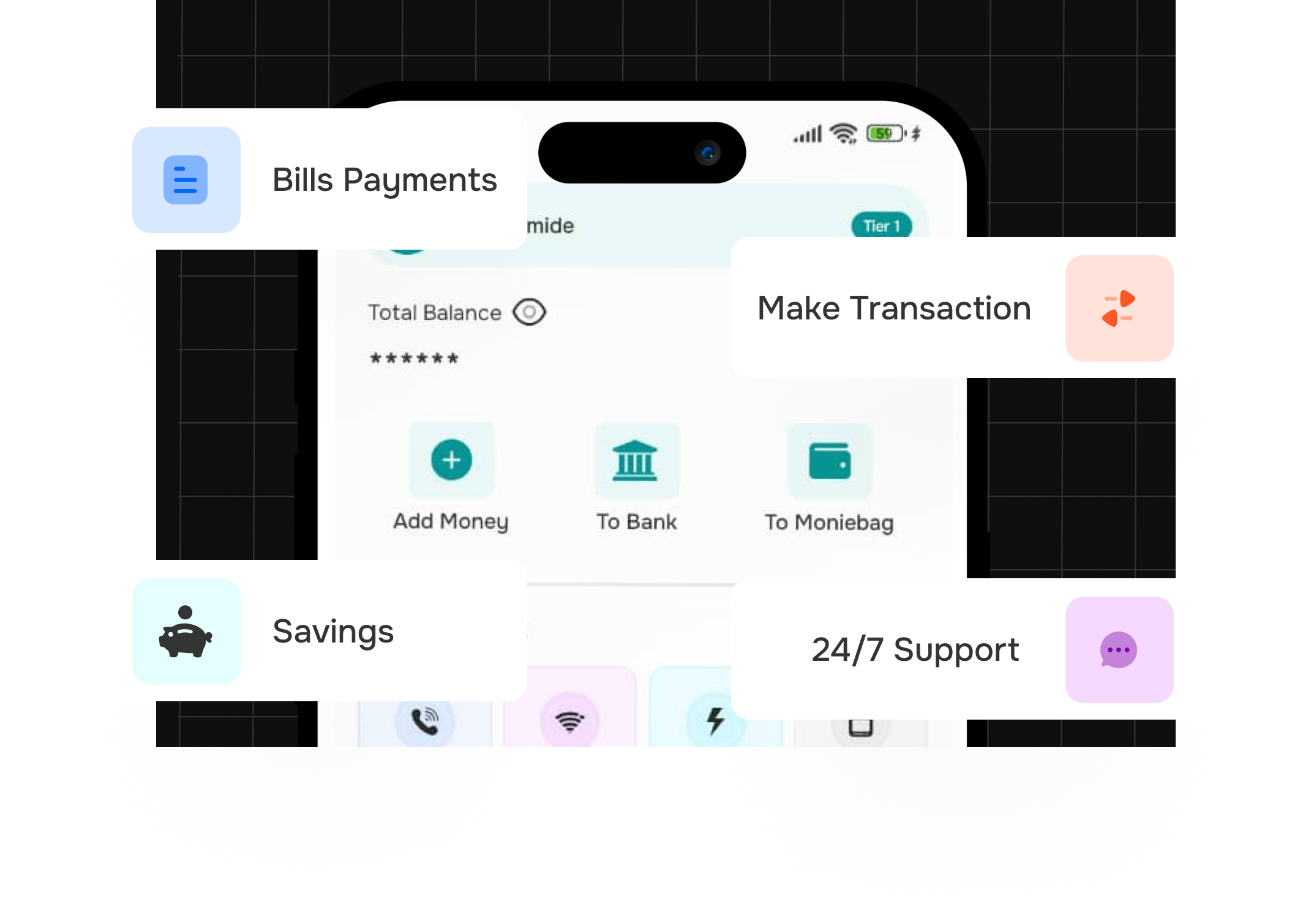All-in-One Financial Hub Feature